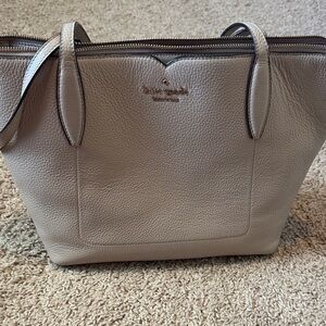 Kate Spade Taupe Leather Tote